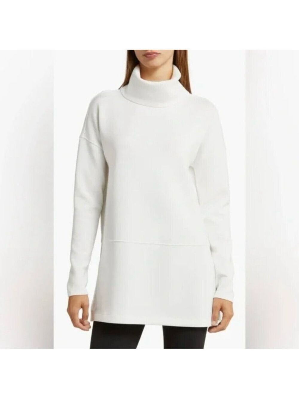 Spanx AirEssentials Turtleneck Tunic Size Small Powder White